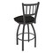 Holland Bar Stool Co 30" Swivel Bar Stool, Pewter Finish, Canter Espresso Seat 81030PW003 - alternate 3